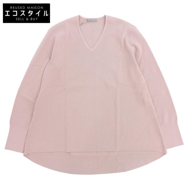 美品✨22AW セオリー カシミヤ混 LUXE NEW DIVIDE ピンク theory luxe（セオリーリュクス） 未使用 TOVI SNOW リブニット