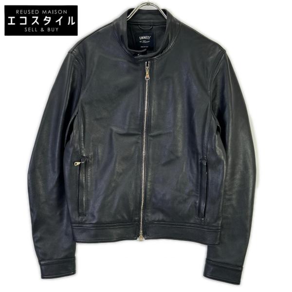 【美品✨52‼︎】EMMETI エンメティ JURI ラムレザーシングルライダース EMMETI（エンメティ） エンメティー GIAPPONE-078 ブラック JURI