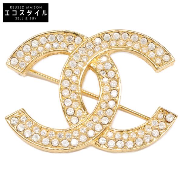 CHANEL（シャネル） ヴィンテージ ココマーク ラインストーン ブローチ