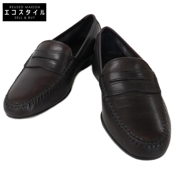 SalvatoreFerragamo サルバトーレフェラガモ レザー コイン ローファー 7 1/2EE メンズ