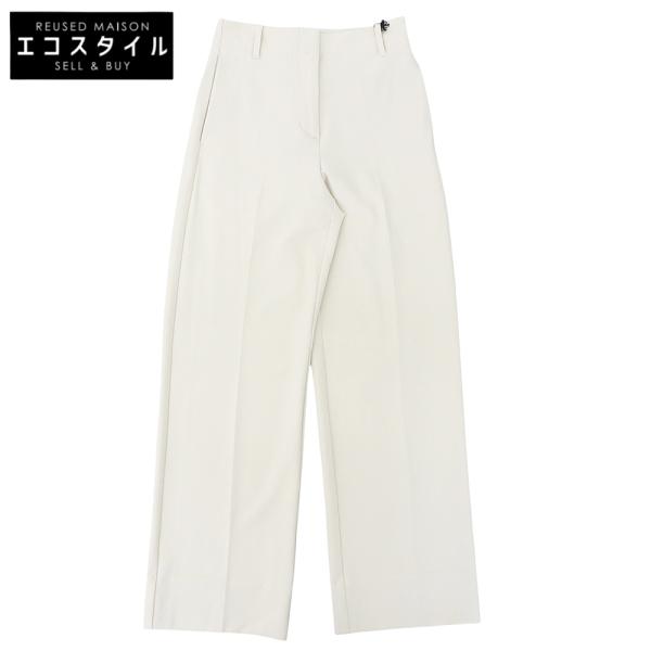 未使用 BANANA REPUBLIC バナナ リパブリック モダンストレートフィット ストレートパンツ ボトムス レディース オフホワイト 0