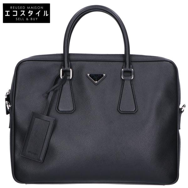PRADA（プラダ） 美品 2VE368 サフィアーノレザー ブリーフケース