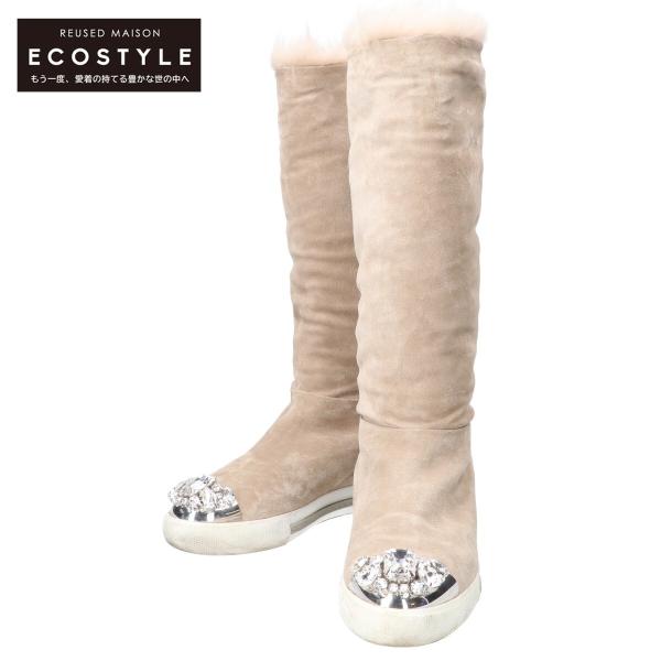 miu miu（ミュウミュウ） 5W9461 メタル/ビジュートゥ ロングムートン