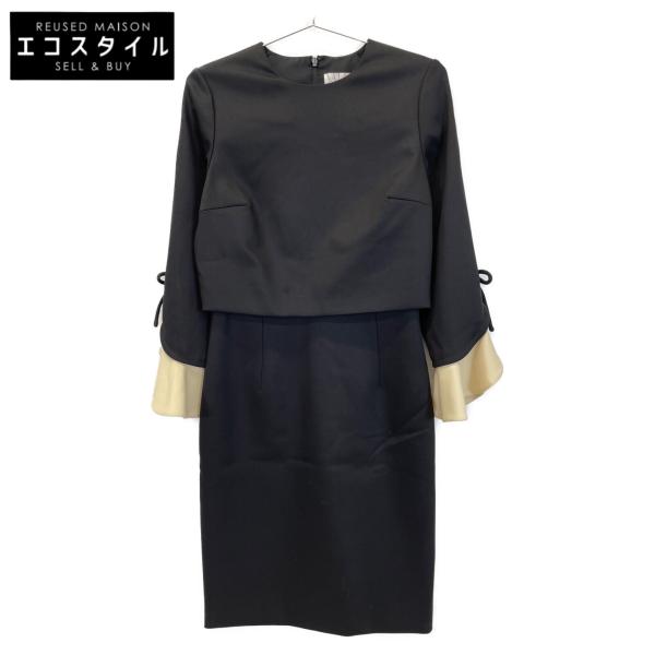 VALENTINO ヴァレンティノ ブラック ベルスリーブワンピース ブラック  