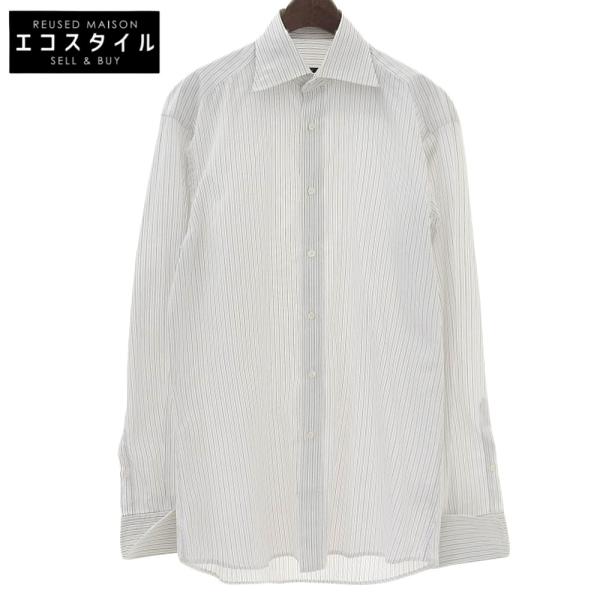 GUCCI GUCCHI グッチ コットン100% ストライプ ドレスシャツ