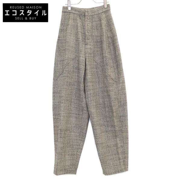 ■美品■STELLA McCARTNEY 23 OLD BOND ST. LONDON × MYFAWNWY ステラ マッカートニー × マイファンウィ ワイドパンツ センタープレスパンツ サイズS ブランド古着【中古】20240305/GP4427 STELLA McCARTNEY ステラマッカートニー 23年 ベージュ 640098
