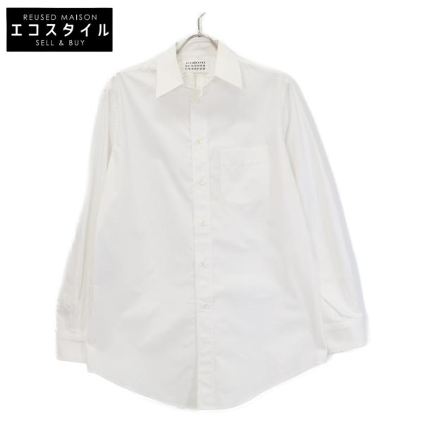 Maison Margiela メゾンマルジェラ ホワイト ポプリン デコルティケ  