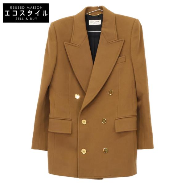 Yves Saint Laurent ウールコート ブラウン Yves Saint Laurent ウールコート ブラウン