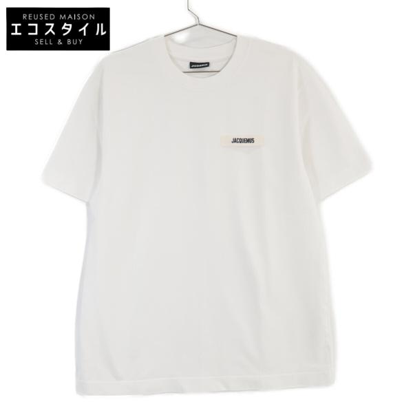 JACQUEMUS（ジャックムス） × Tシャツ（未使用・美品・即日配送 JACQUEMUS ジャックムス ホワイト LE TSHIRT GROSS GRAIN T