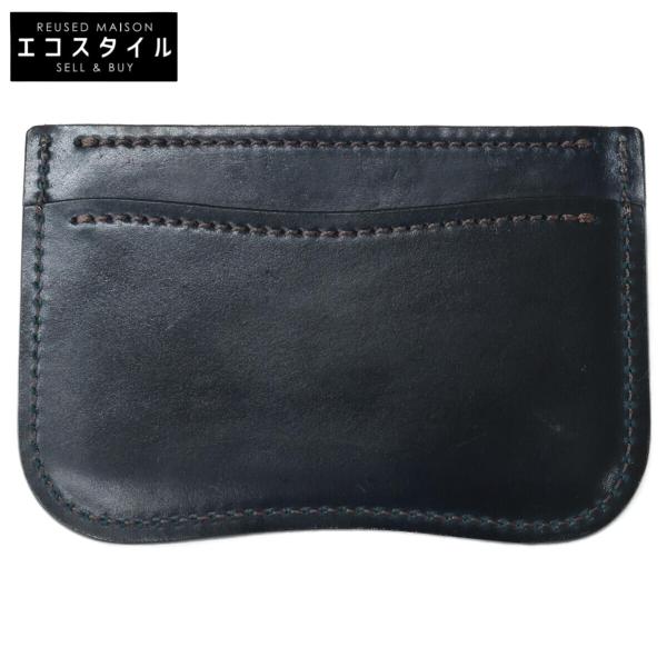 LAST CROPS ダンク シェルコードバンネイビー LAST CROPS ラストクロップス シェルコードバン カードケース ネイビー