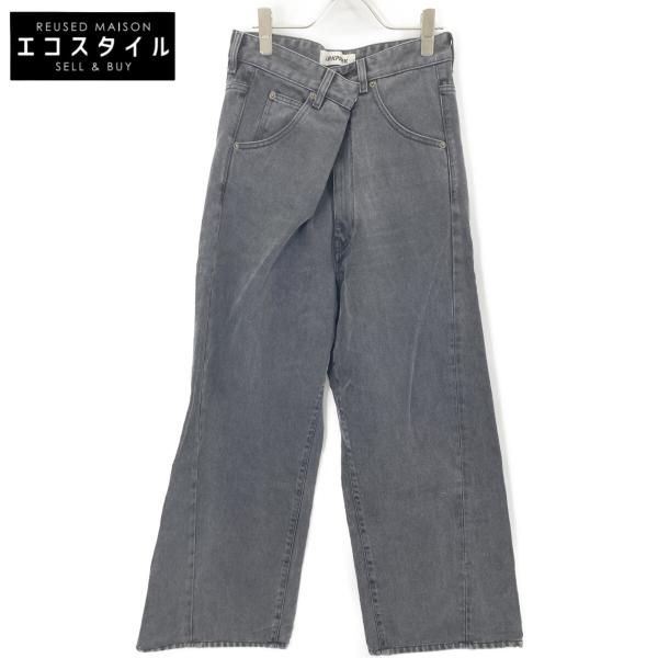 DARKPRAK ダークパーク ボトムス 24 グレー メンズ DARKPRAK ダークパーク ブラック INES FOLD OVER DENIM グレー 24