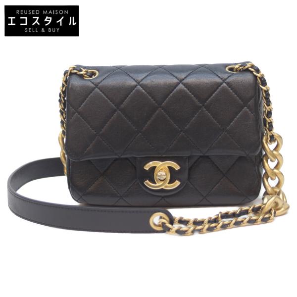 CHANEL（シャネル） ブラック AS3109 ラム G金具 ミニ マトラッセ