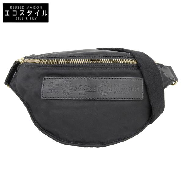 【美品・格安】フェリージボディバッグ Felisi（フェリージ） 美品 ナイロン ボディバッグ メンズ ブラック