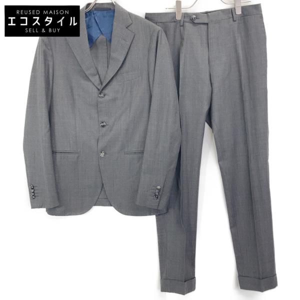 BARBA（バルバ） グレー ウール 3Bセットアップスーツ グレー 48