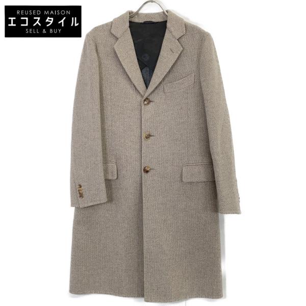 Belvest ベルベスト ベージュ PT13DBA ウールチェスターコート 46