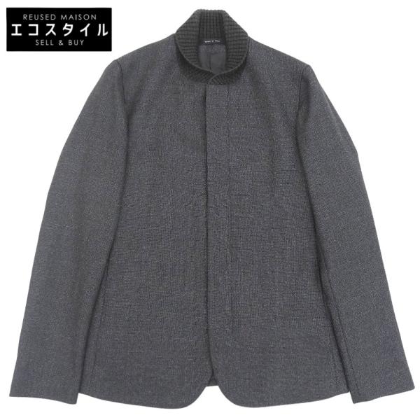EMPORIOARMANI エンポリオアルマーニ カシミヤ混 ジップアップ ブルゾン ジャケット メンズ グレー 44 Z1G720 44 EMPORIO ARMANI エンポリオアルマーニ カシミヤ混 ジップアップ