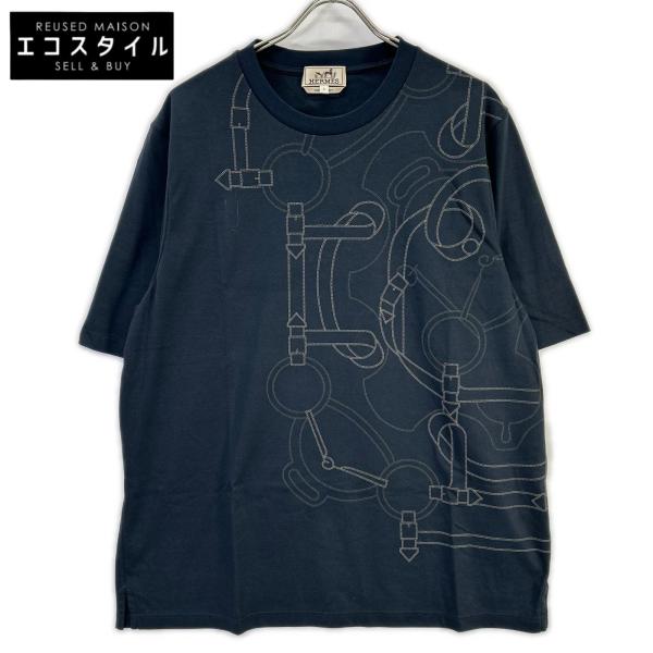 HERMES（エルメス） H657790HZ 黄金の拍車 Tシャツ ブラック L