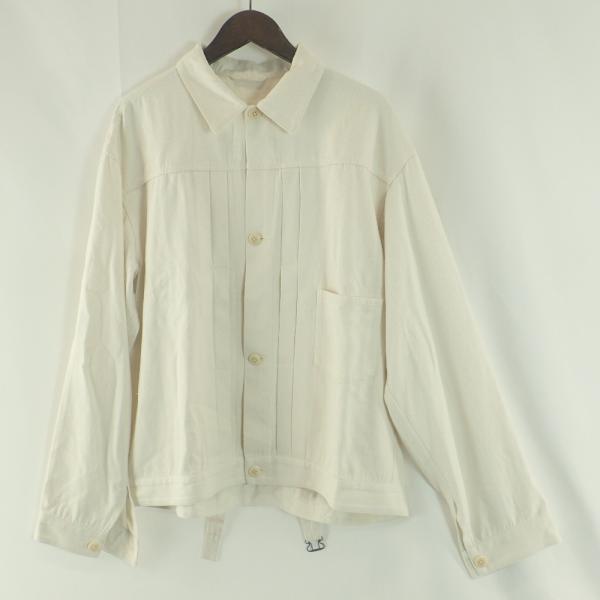 COMOLI コモリ シルクネップ TYPE-1 ジャケット メンズ アイボリー 3