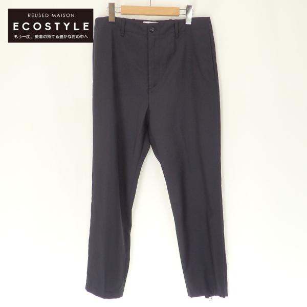 【中古】OAMC 美品 ZIP PANTS サマーウール ジップトラウザー パンツ スラックス 32 黒 ブラック OAMO313068 美品/ OAMC オーエーエムシー OAMO313068 サマーウール ジップ