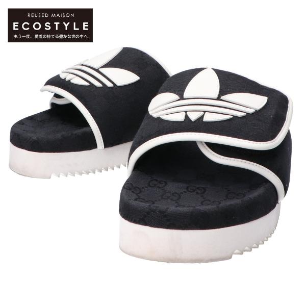 GUCCI グッチ x adidas アディダス GGキャンバス スライド