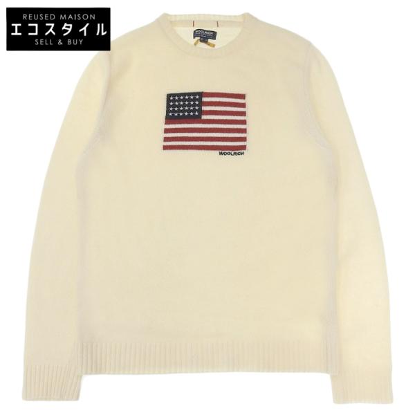 WOOLRICH（ウールリッチ） ウール100% 星条旗 クルーネック プル 