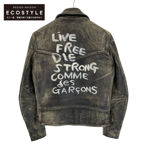 コムデギャルソンXルイスレザー　コーティングライダース Lewis Leathers 美品 ルイスレザー xCOMME des GARCONS