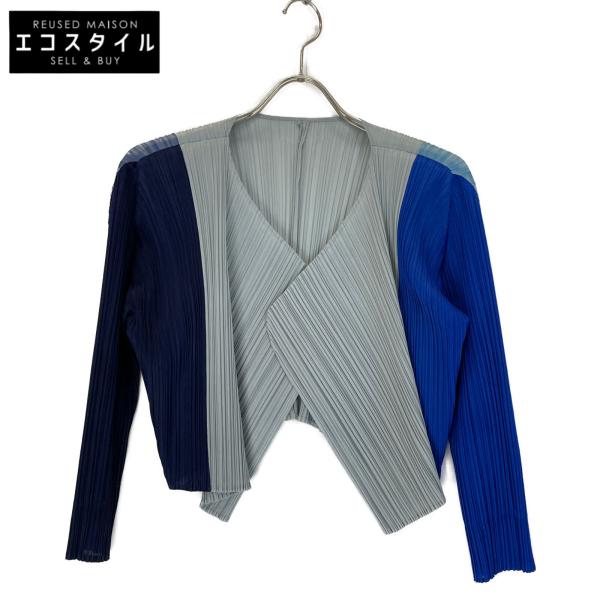 PLEATS PLEASE プリーツプリーズ PP51-JO691 ブルー×グレー プリーツ