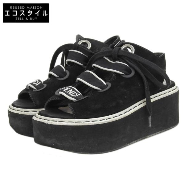 FENDI（フェンディ） プラットフォーム サンダル レディース ブラック