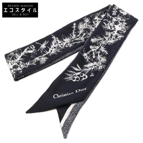 【Dior】 美品　クリスチャン　ディオール　スカーフ　シルク wine-king_2909500000051110