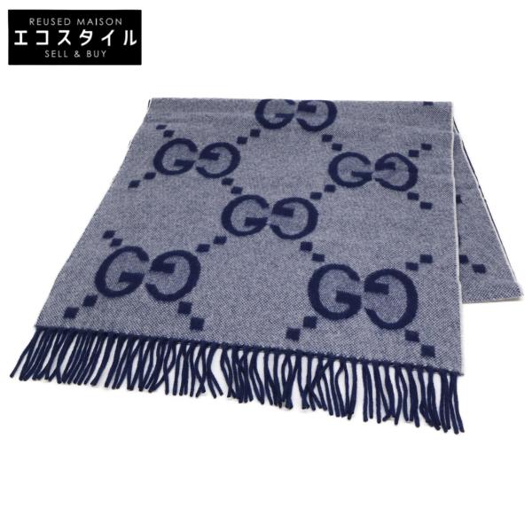 GUCCI（グッチ） 新品同様 674275 4GABX 4178 GGカシミア ジャカード