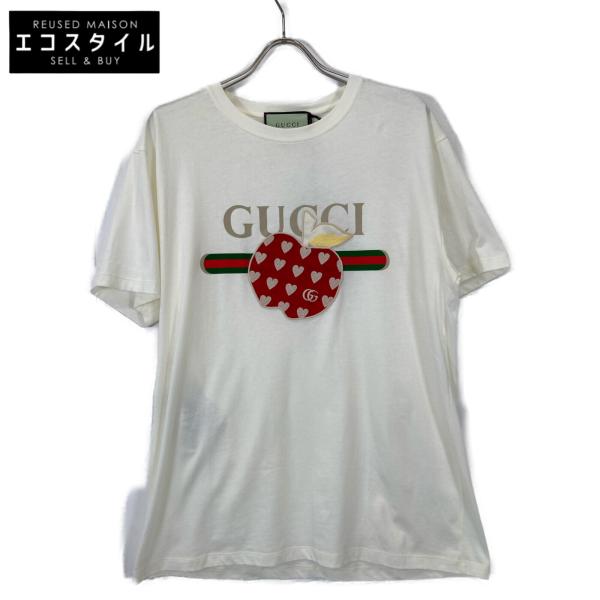 グッチ ｱｲﾎﾞﾘｰ 615044 XJDOI Tｼｬﾂ S GUCCI（グッチ） アイボリー 615044 XJDOI Tシャツ ホワイト S