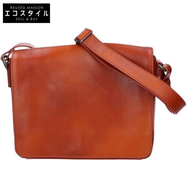 マザーハウス アンティークショルダーバッグ 本革 B5 キャメル 美品