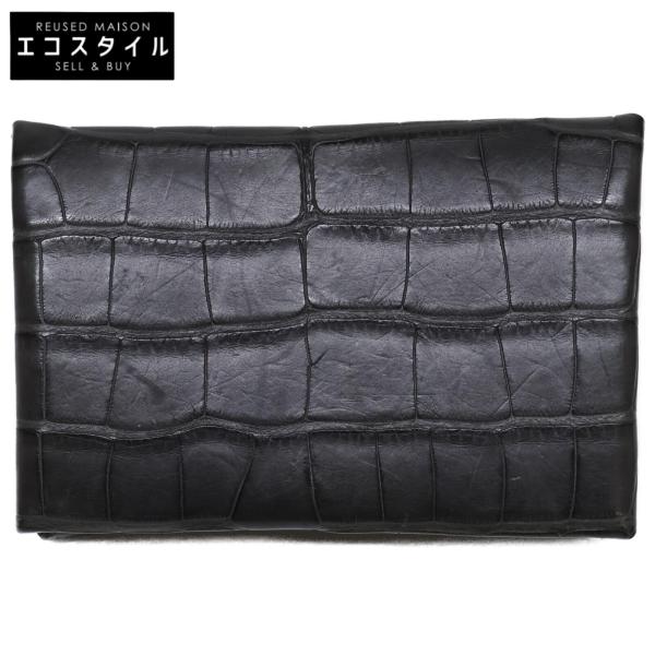 美品 HERMES エルメス Y刻印 カルヴィ アリゲーター コインケース
