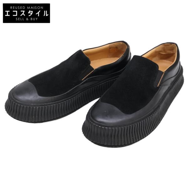 【新品未使用】JIL SANDER ブラックレザーシューズ JIL SANDER レースアップレザーシューズ - Wrong Weather