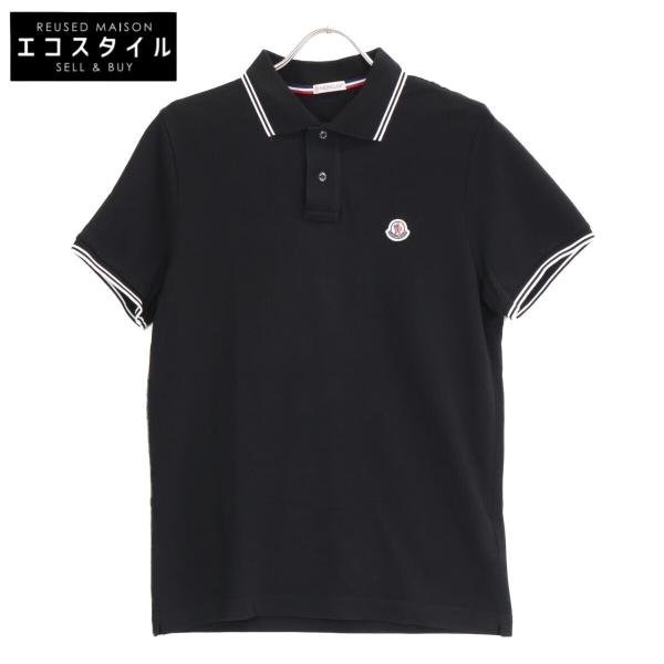 MONCLER（モンクレール） ブラック 鹿の子 ポロシャツ ブラック S