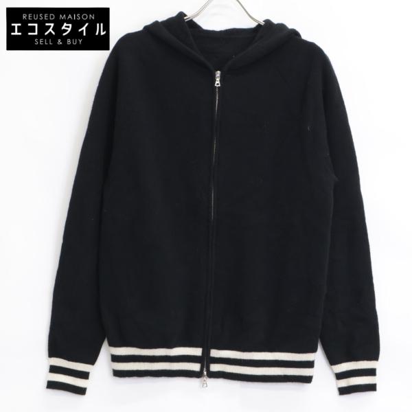 SOPHNET. / WOOL FLEECE ZIP UP HOODIE/L/ウール/BLK/無地/SOPH-242073 SOPHNET.（ソフネット） SOPH-242073 ブラック WOOL FLEECE ZIP UP