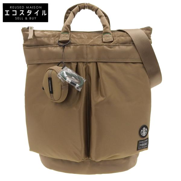 ✨新品未使用✨ PORTER スタバ 2WAY バッグ ラテベージュ ポーター PORTER 未使用 ポーター ×STARBUCKS コーヒービーンシェイプ
