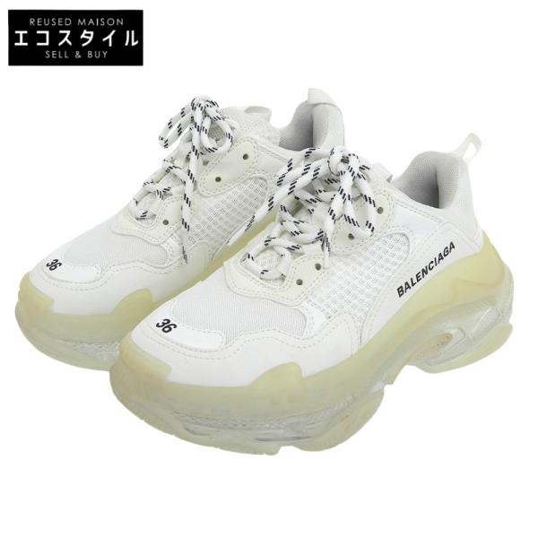 BALENCIAGA バレンシアガ トップス 36 ホワイト レディース BALENCIAGA（バレンシアガ） 美品 トリプルS ダッドスニーカー