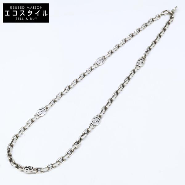 GUCCI（グッチ） 美品 Ag925 インターロッキングG チェーン ネックレス