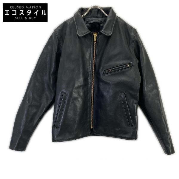VANSON バンソン 83145A 03 ブラック シングルライダースジャケット USA 38 VANSON（バンソン） 83145A 03 ブラック シングルライダースジャケット