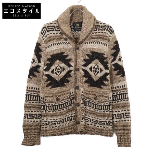 RRL ダブルアールエル 【国内正規】782911229001 ネイティブ柄 カウチンハンド ショールカラー ニットカーディガン/ XS/TP 国内正規 RRL ダブルアールエル 782911229001 ネイティブ柄 カウチン