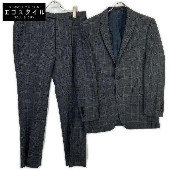 BURBERRY BLACK LABEL黒 2B 38LメンズSuper100' BURBERRY BLACK LABEL（バーバリーブラックレーベル） D1H22-607-08 2