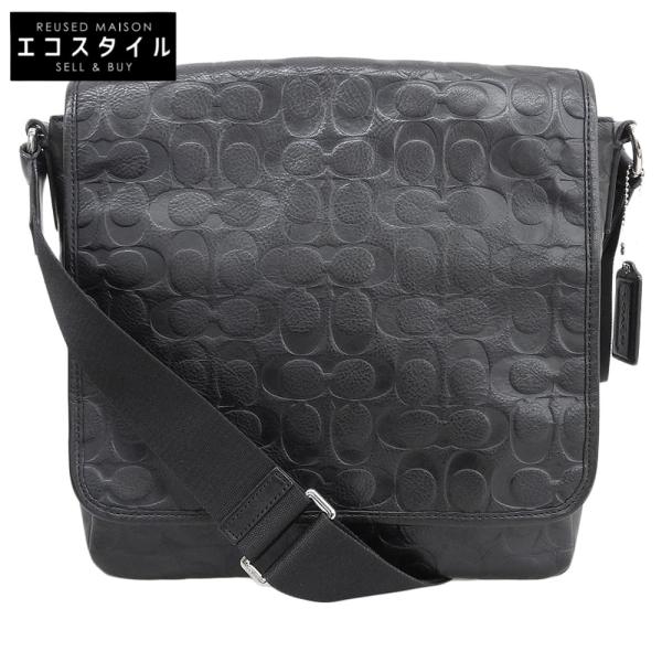 コーチ シグネチャー ショルダーバッグ レディース ブラック F71172 COACH（コーチ） シグネチャー ショルダーバッグ レディース ブラック
