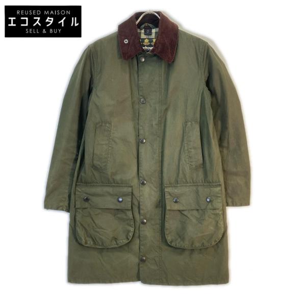 Barbour バブアー グリーン SL BORDER MWX0534SG91 ワックスドコットン コート 36 Barbour バブアー グリーン SL BORDER MWX0534SG91 ワックスドコットン