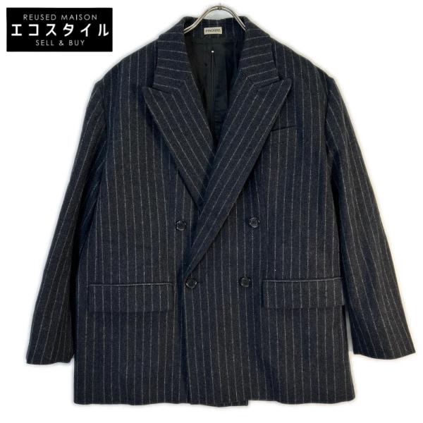INSCRIRE アンスクリア ｘHBeauty&youth【美品/国内正規/25AW】125AW-JK51H STRIPE WIDE ストライプ ダブルジャケット 2 美品/国内正規/25AW INSCRIRE アンスクリア xHBeauty＆youth 125AW