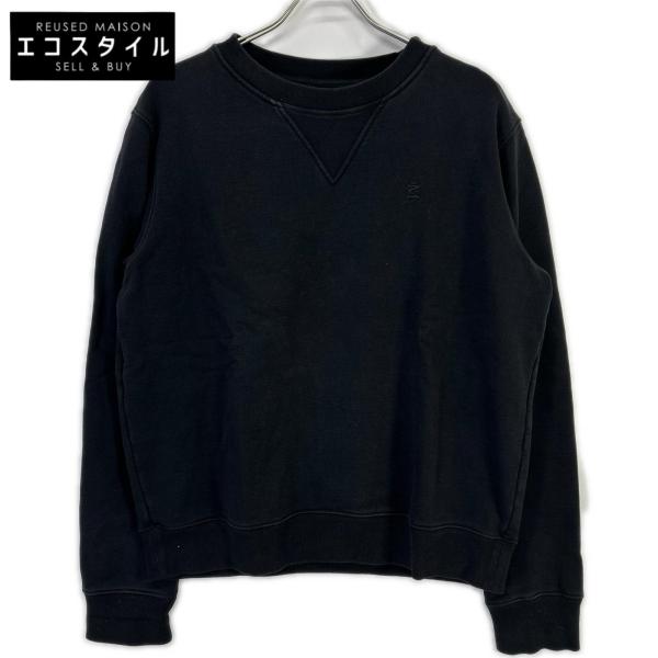 Maison margiela メゾンマルジェラ ブラック S51GU0084 21SS Mロゴ刺繍 スウェットシャツ M Maison Margiela（メゾンマルジェラ） ブラック S51GU0084 21SS Mロゴ