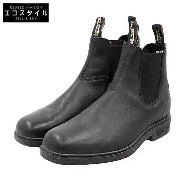 BLUNDSTONE ブランドストーン 美品 スクエアトゥサイドゴアブーツ シューズ メンズ 黒 ブラック 10 BS063 10 BLUNDSTONE（ブランドストーン） 美品 スクエアトゥサイドゴアブーツ
