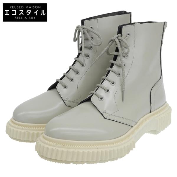 美品 ADIEU PARIS アデュー ×UC パテントブーツ シューズ メンズ グレージュ 46 FW23-24 21391071