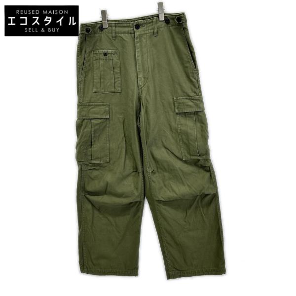NIGEL CABOURN ナイジェルケーボン 8048-00-50012 カーキグリーン ARMY CARGO PANT カーキ 32 ボトムス コットン メンズ 中古