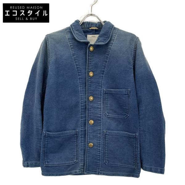 VISVIM ビズビム ブルー系 CUNNINGHAM SMOCK DAMAGED MOLESKIN ブルー